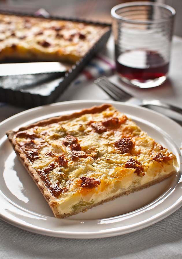Quiche de cocido