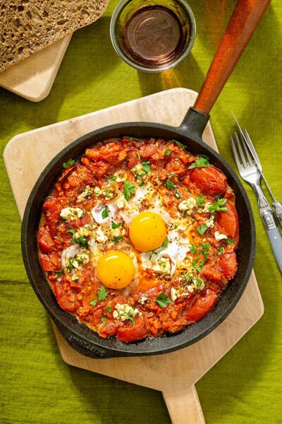 receta shakshuka huevos pisto especiado
